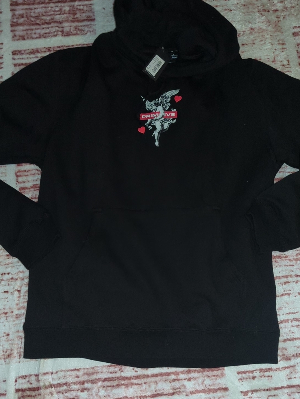 Primitive Triumph Black Heavyweight Hoodie NWT SZ Lrg Cherub Graphics Graphics